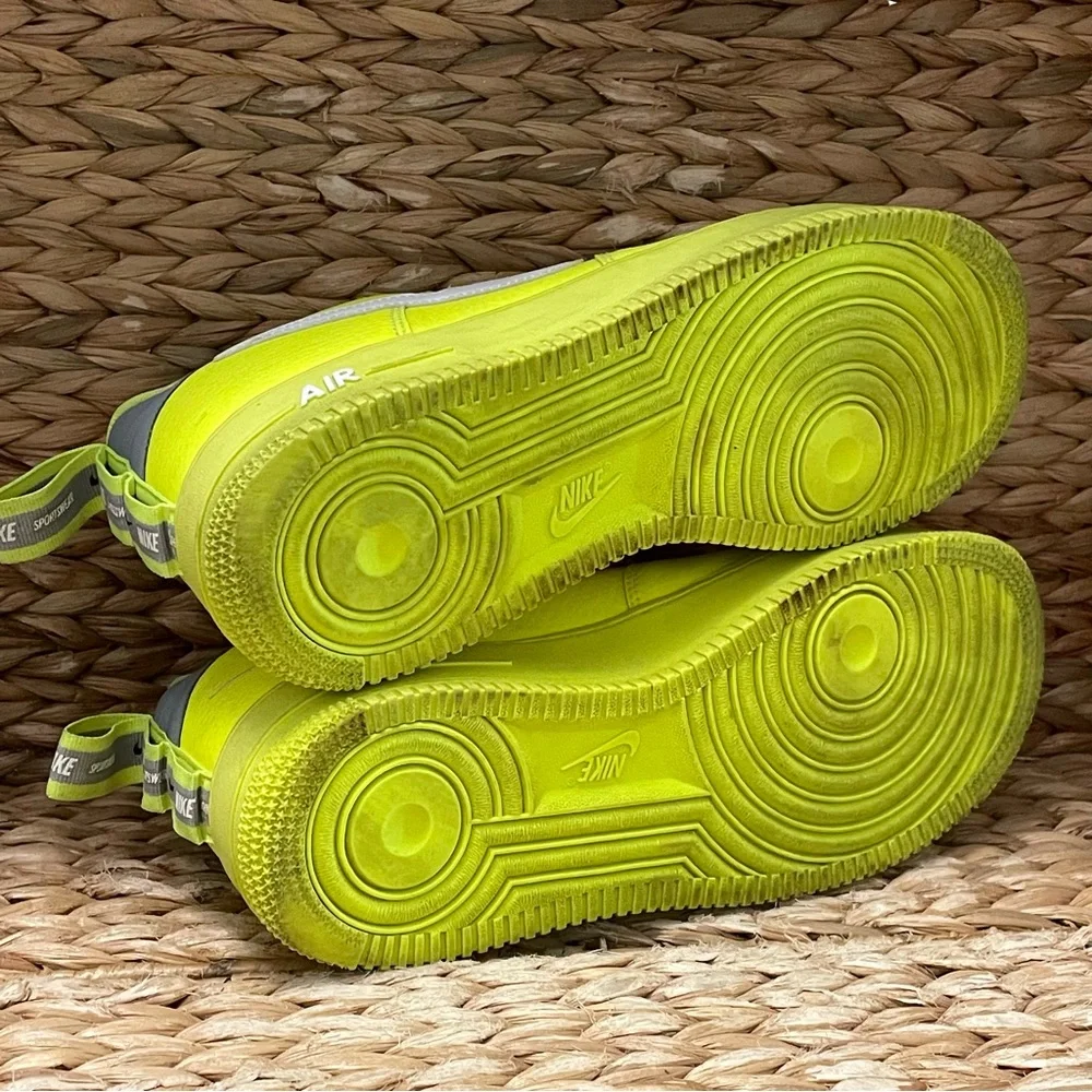 Nike Air Force 1 Utility Volt 2 Neon‎ Yellow Sneaker Shoes